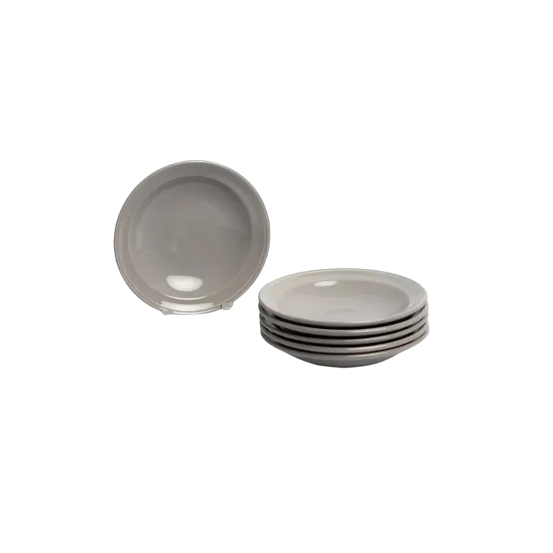 Plato hondo de cerámica gris | Olimpio