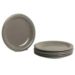 Plato playo de cerámica gris | Olimpio