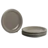 Plato playo de cerámica gris | Olimpio