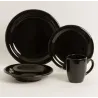 Plato playo de cerámica negro | Olimpio