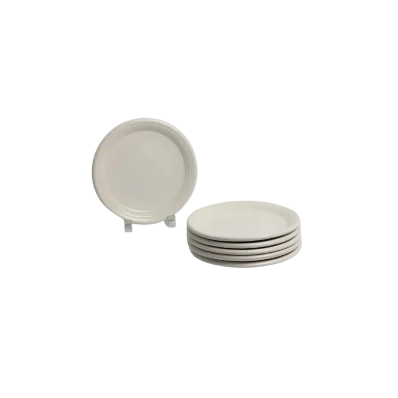 Plato de postre de cerámica gris | Olimpio