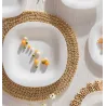 Plato playo de vidrio opal Carine blanco 26,6 cm | Olimpio