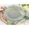 Plato playo de vidrio Acquamarine | Olimpio