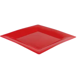 Plato playo plástico cuadrado grande 26,5 cm | Olimpio