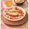 Plato hondo de vidrio opal Couscous Friends 25 cm | Olimpio