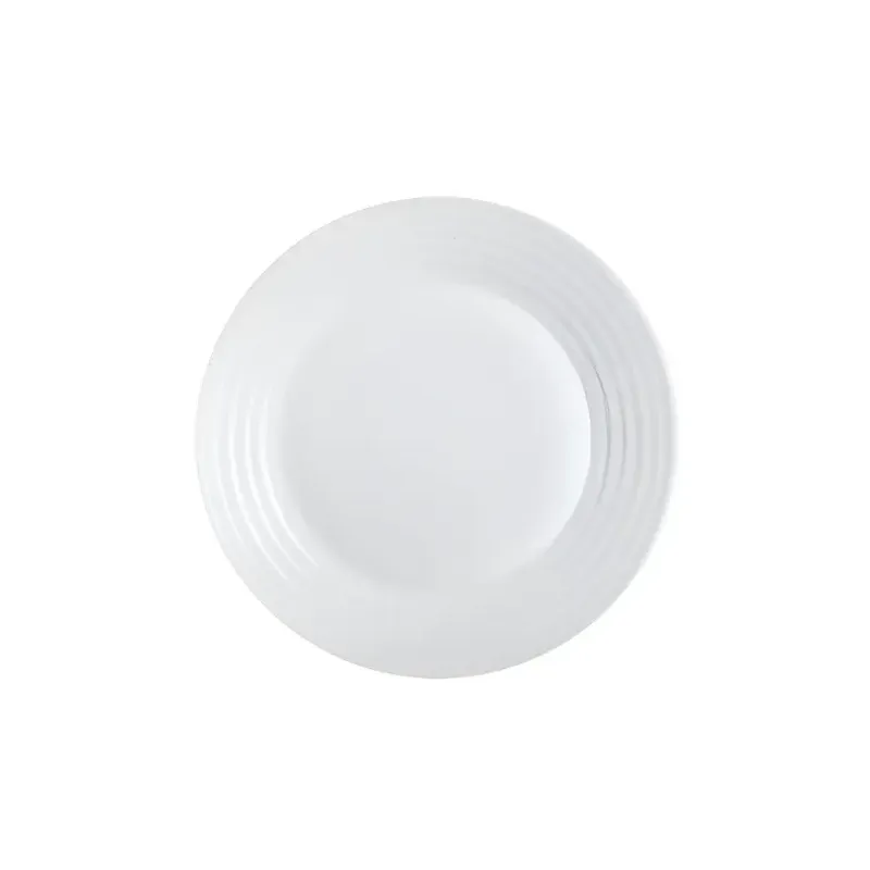 Plato hondo de vidrio opal Harena 23,6 cm | Olimpio