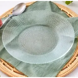 Plato hondo de vidrio Durax Firenze 22 cm | Olimpio
