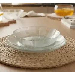 Plato hondo de vidrio Galaxia 21 cm | Olimpio