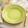 Plato hondo de cerámica Donna verde manzana 22 cm | Olimpio