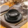 Plato hondo de cerámica Ónix 20 cm | Olimpio