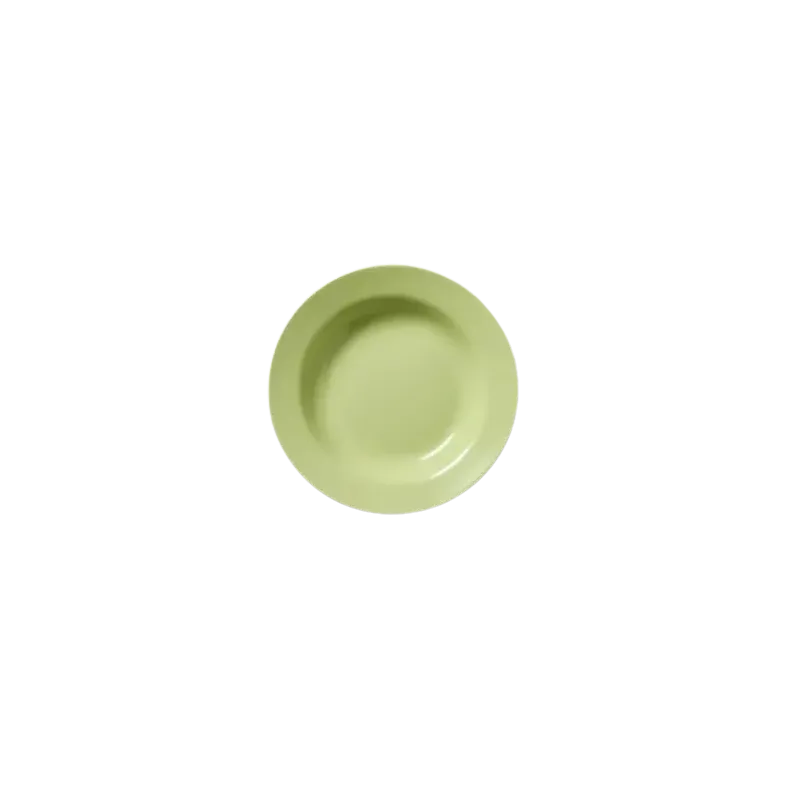 Plato de postre de cerámica Donna verde manzana 18 cm | Olimpio
