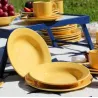 PLATO POSTRE CERAMICA 18CM DONNA AMARILLO