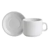 Plato de té de porcelana Verbano | Olimpio