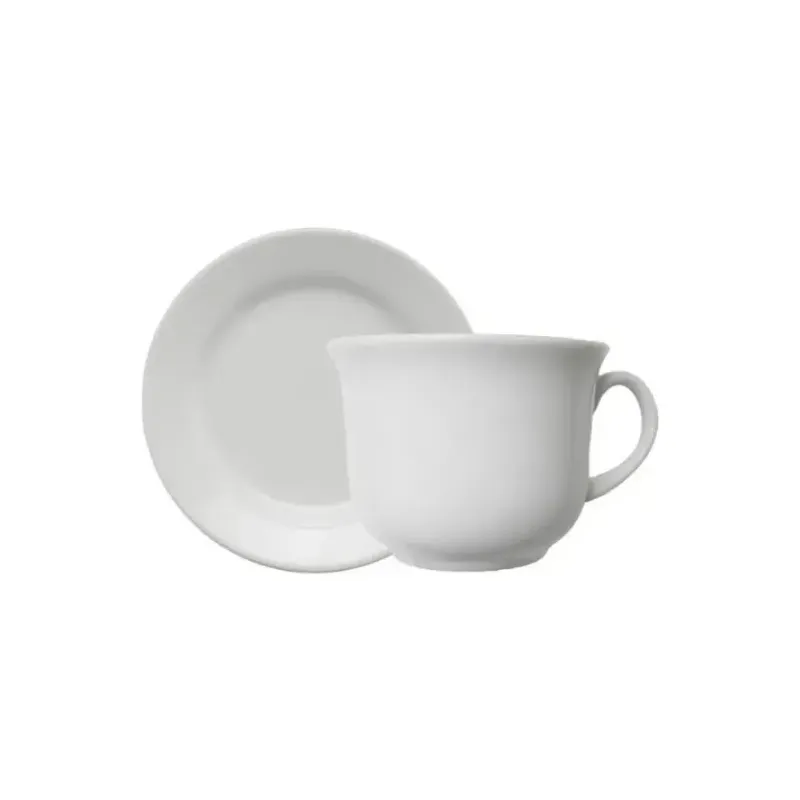 TAZA DE TE C/PLATO DONNA BLANCO 200CC