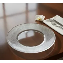 Plato de postre de vidrio Gema 19 cm | Olimpio