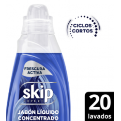 JABON LIQUIDO ROPA P/DILUIR SKIP X800ML CIC.C AZUL