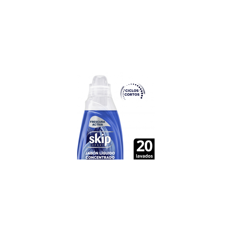 JABON LIQUIDO ROPA P/DILUIR SKIP X800ML CIC.C AZUL