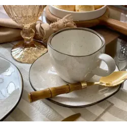 Taza de té con plato Maresia 220 ml | Olimpio