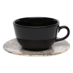 TAZA DE TE C/PLATO TERRAZO 220CC
