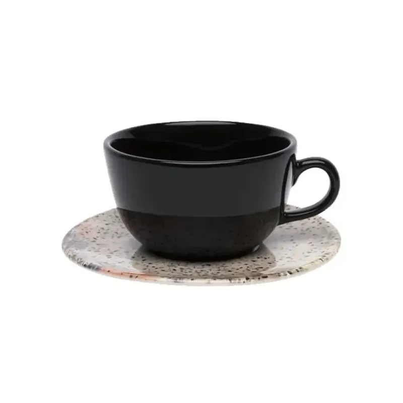 Taza de té con plato Terrazo 220 ml | Olimpio
