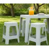 BANQUETA PLASTICA TRAMADA NEGRA/BEIGE