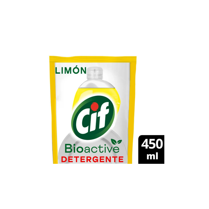 DETERGENTE CIF BIO ACT DP X450ML LIMON
