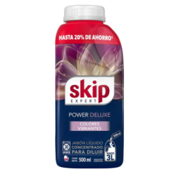 JABON LIQUIDO ROPA P/DILUIR SKIP 500ML POWER DELUX