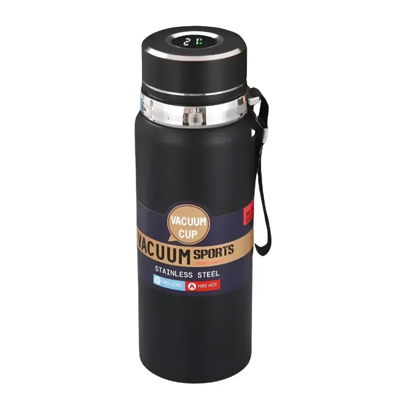 BOTELLA TERMICA ACERO INOX 800ML CON TERMOMETRO