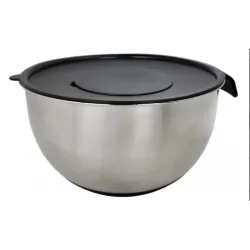 Bowl de acero inoxidable con tapa y 3 ralladores 20 cm | Olimpio