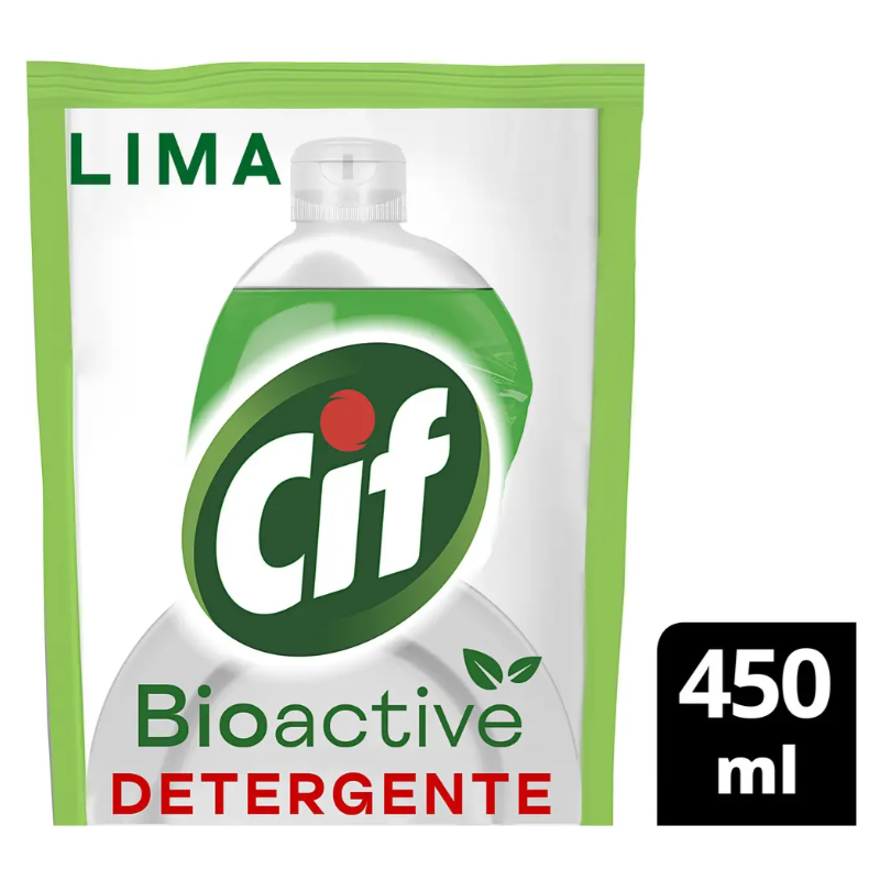 DETERGENTE CIF BIO ACT DP X450ML LIMA