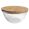 BOWL VIDRIO TAPA BAMBOO