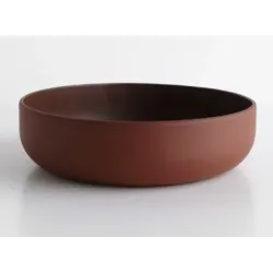 Ensaladera de cerámica grande chocolate | Olimpio