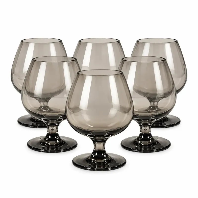 Set x6 copas de vidrio 520ml fume | Olimpio