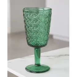 Set x6 copas de vidrio 300ml verde | Olimpio