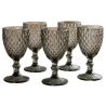 Set x6 copas de vidrio 320ml negra | Olimpio