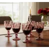 Set x6 copas de vidrio 245ml rosa | Olimpio