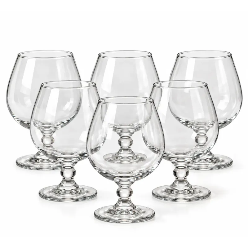 Set  x6 copas de vidrio 365ml transparente | Olimpio