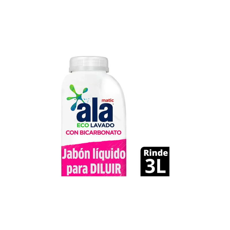 JABON LIQUIDO ROPA P/DILUIR ALA 500ML BICARBONATO