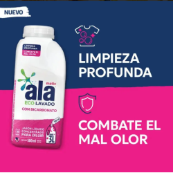 JABON LIQUIDO ROPA P/DILUIR ALA 500ML BICARBONATO