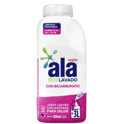 JABON LIQUIDO ROPA P/DILUIR ALA 500ML BICARBONATO