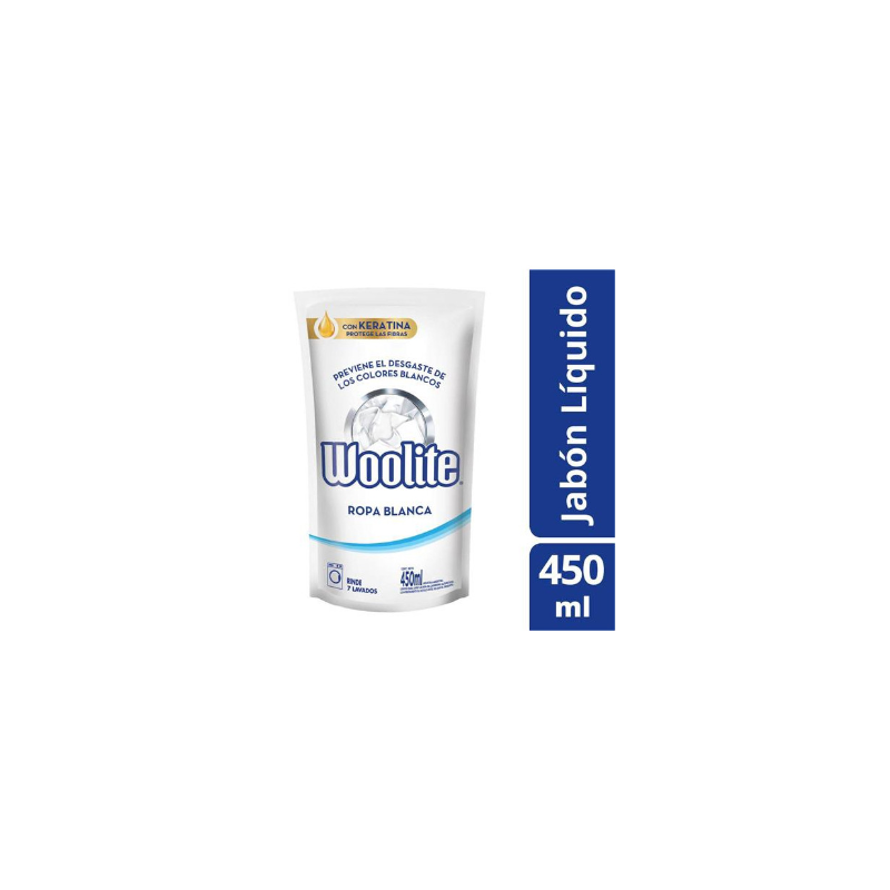 Jabón líquido para ropa Woolite Matic extra blanco 450 ml | Olimpio