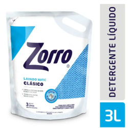 Jabón líquido para ropa Zorro clásico 3 L | Olimpio