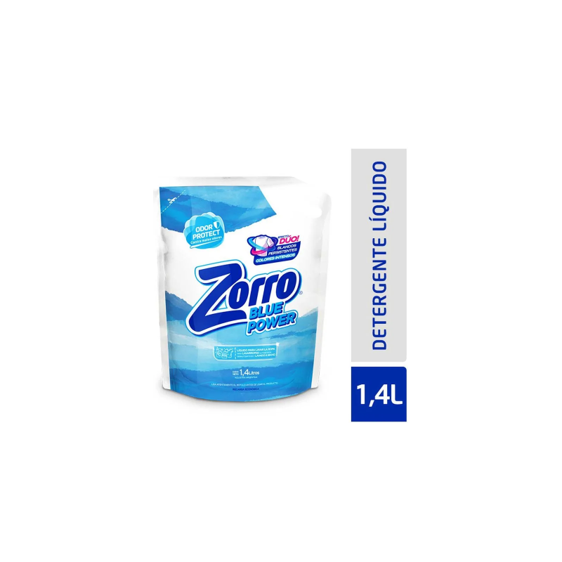 JABON LIQUIDO ROPA ZORRO X1.4L BLUEP