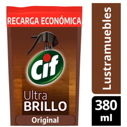 LIMPIADOR MUEBLES CIF ULTRA BRILLO DP 380ML