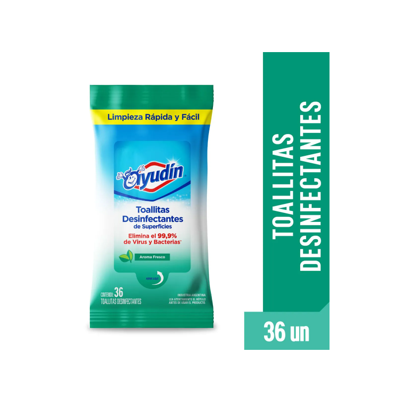 Toallitas desinfectantes Ayudín fresca doypack x36 | Olimpio