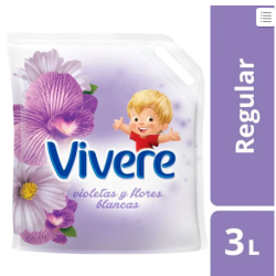 Suavizante Vivere violetas y flores blancas 3 L | Olimpio