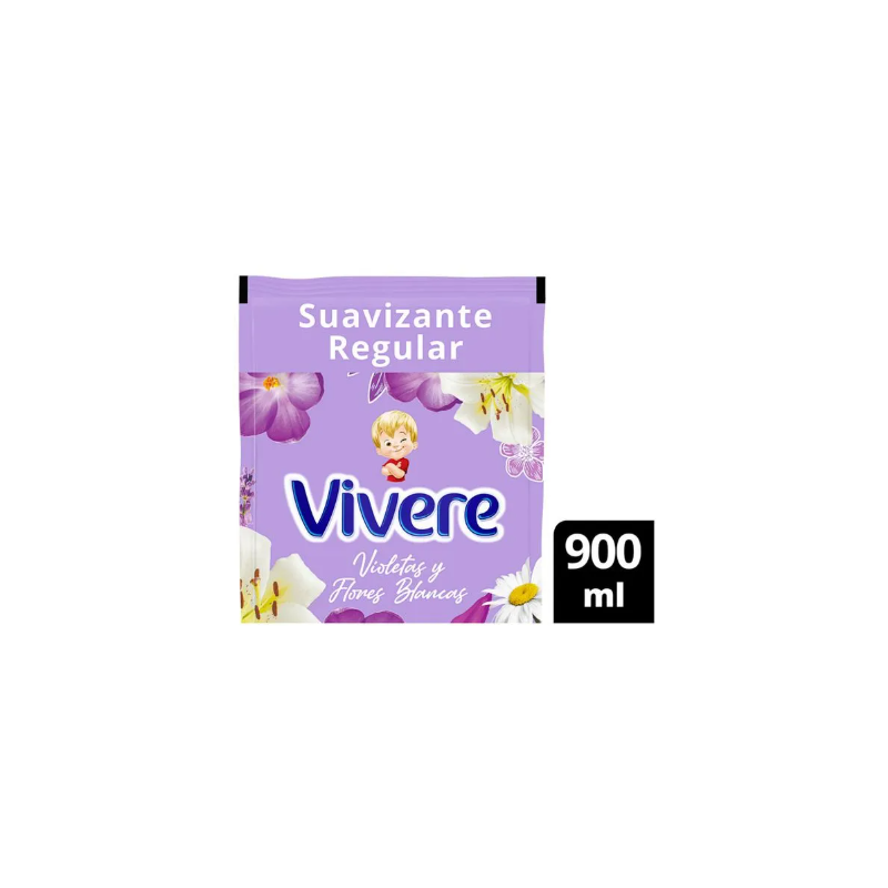 Suavizante Vivere violetas y flores blancas 900 ml | Olimpio