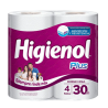 Papel higiénico Higienol Plus doble hoja 4 rollos x 30 m | Olimpio