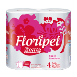PAPEL HIGIENICO FLORIPEL 4X30M SUAVE