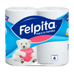 PAPEL HIGIENICO FELPITA 04X30M PARA TU FAMILIA